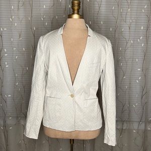 Banana Republic Tan polka dot blazer
